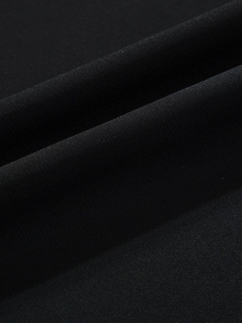 Chic Black Mesh Applique Half Sleeve Top