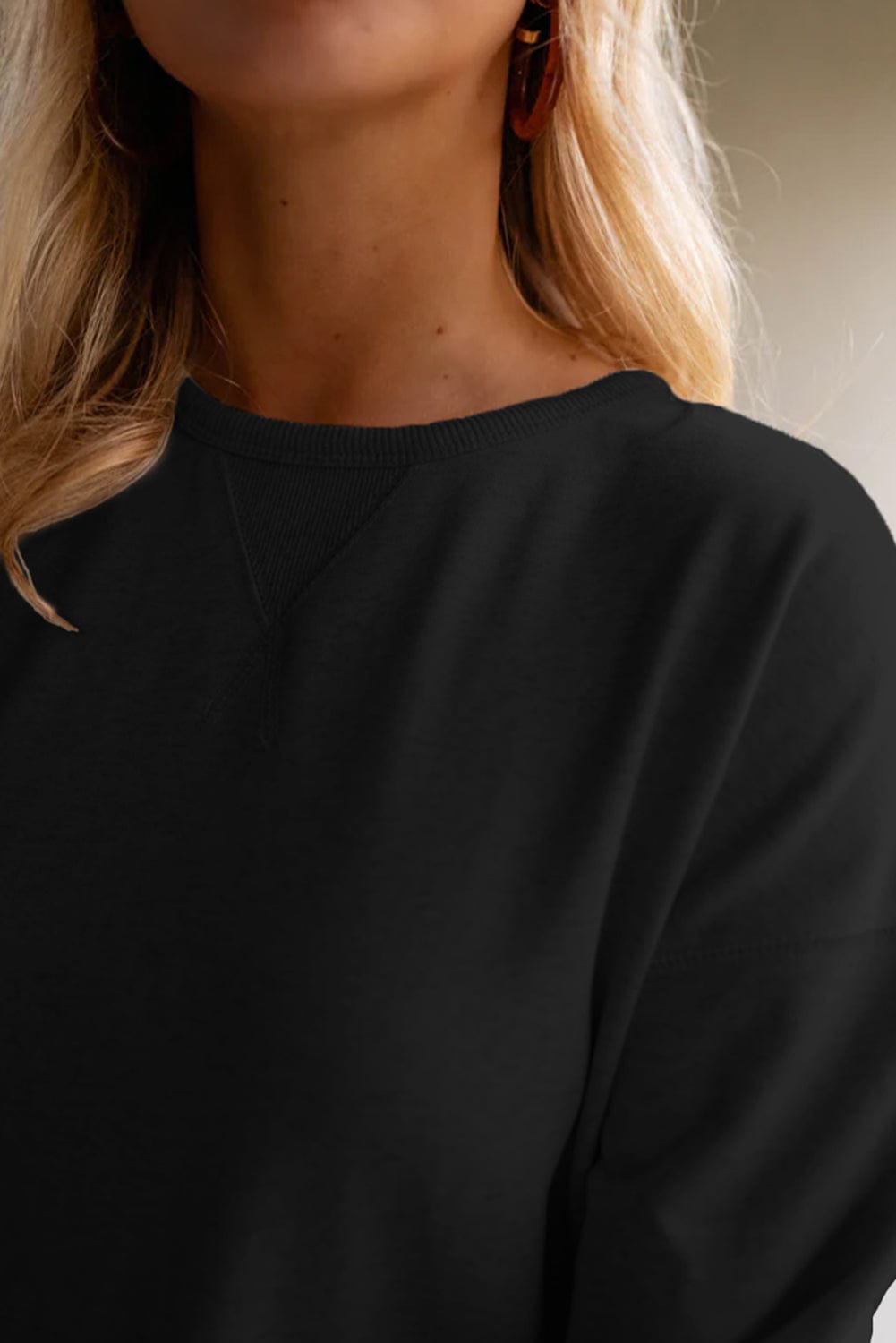 Chic Black Puff Sleeve Mini Dress with Ruffle Hem