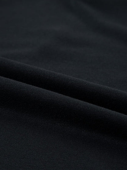 Chic Black Ruffle Sleeve Mini Shift Dress