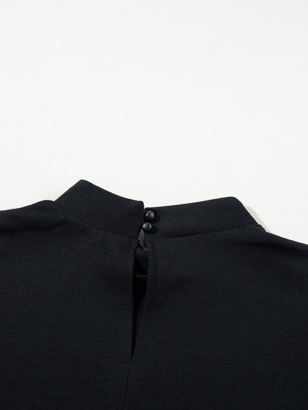 Chic Black Ruffle Sleeve Mini Shift Dress