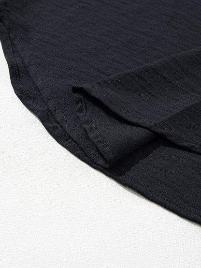 Chic Black Ruffled Sleeveless Mini Dress with Southern Belle Style