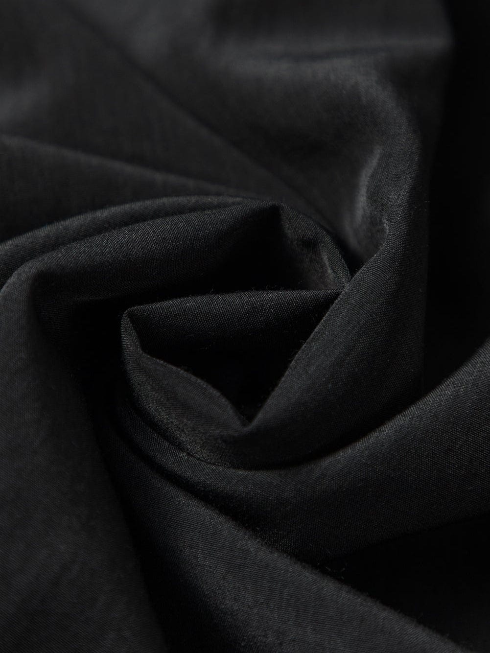 Chic Black Sequin-Trimmed Mini Shirt Dress with Bubble Sleeves