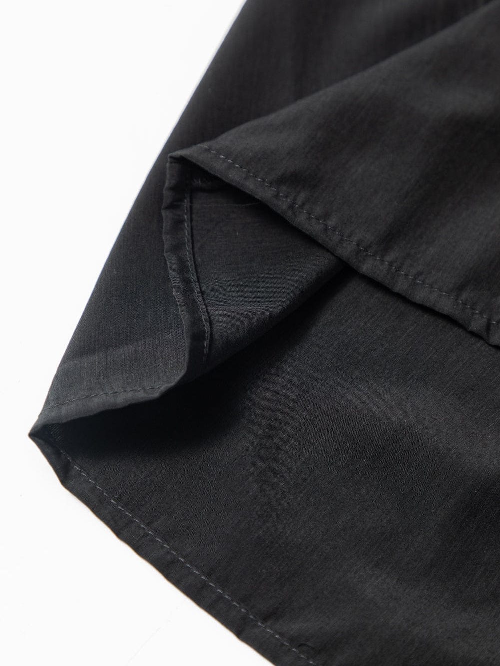 Chic Black Sequin-Trimmed Mini Shirt Dress with Bubble Sleeves