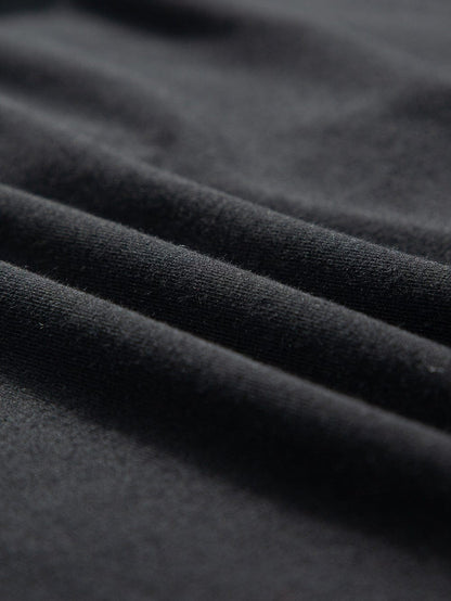 Chic Black V Neck Sleeveless Tank Top with Patched Pocket