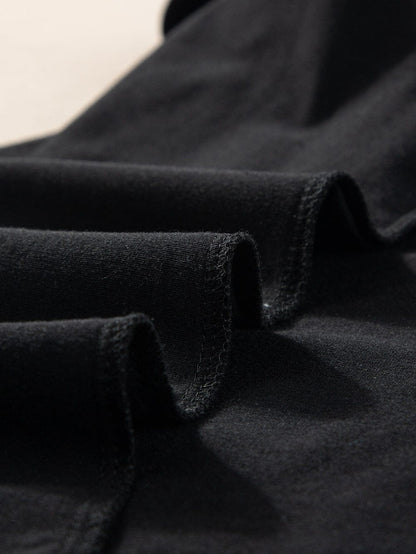 Chic Black V Neck Sleeveless Tank Top with Patched Pocket