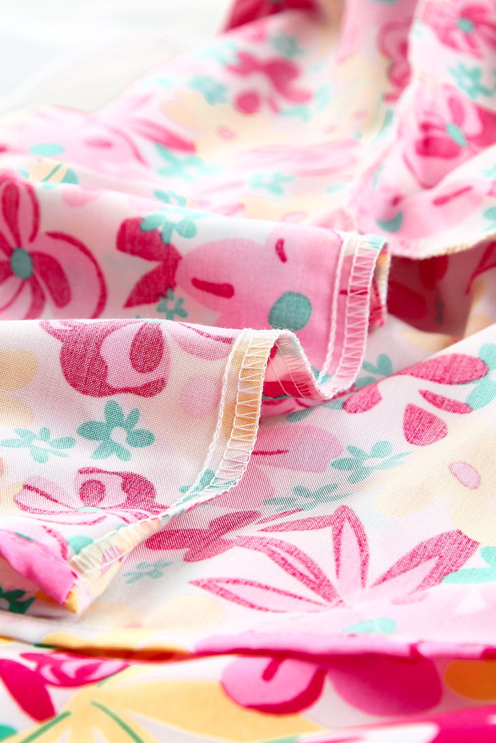 Chic Floral Mini Dress with Smocked Bodice and Ruffle Details