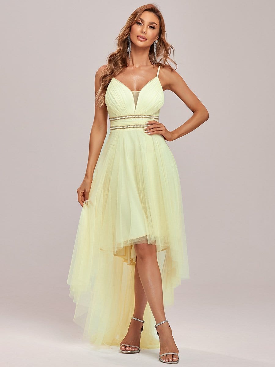 Chic High-Low Tulle Prom Gown for Women