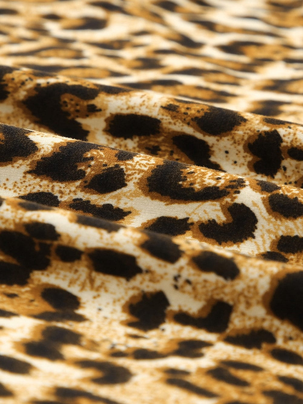 Chic Leopard Print A-line Mini Dress