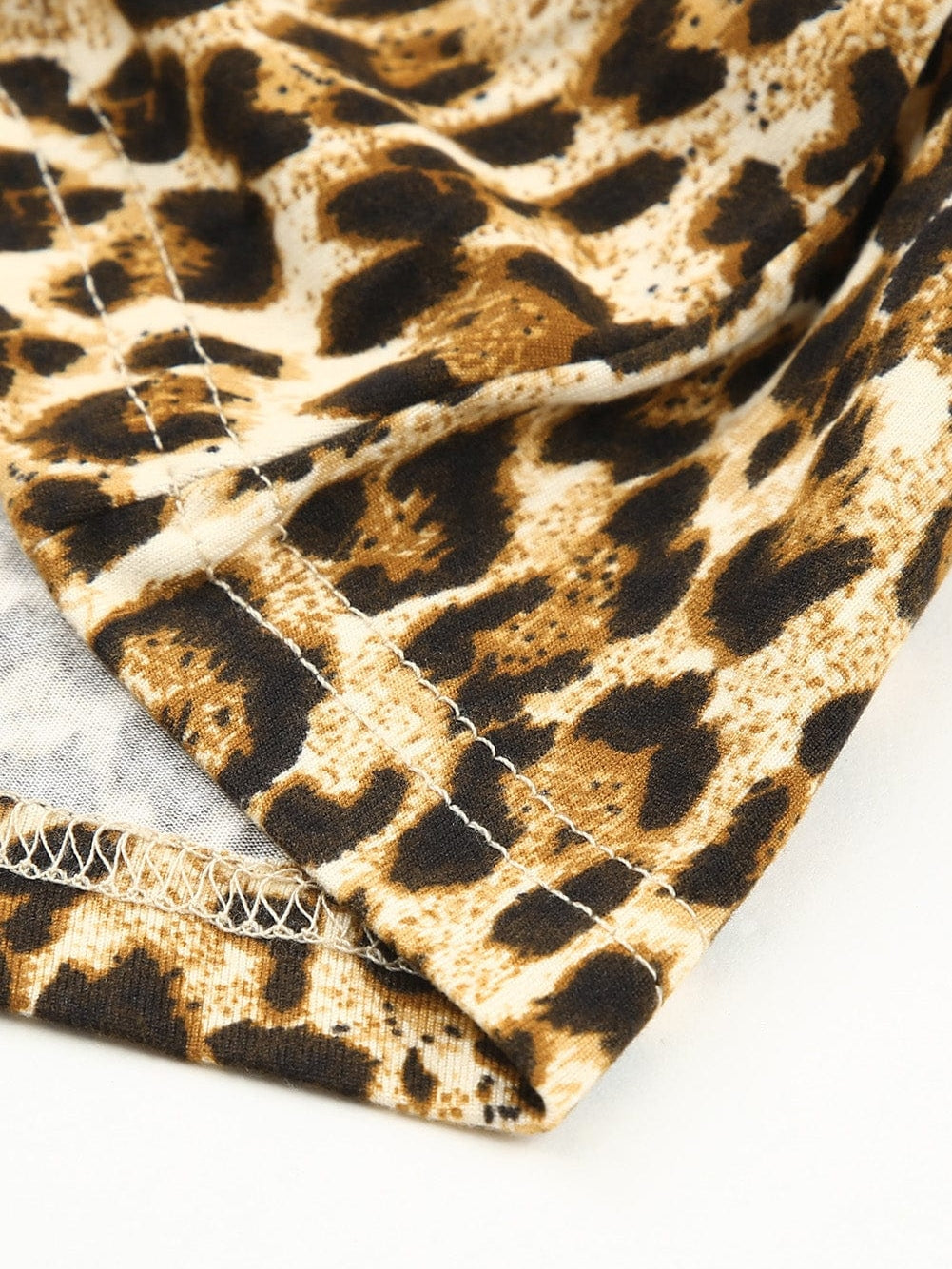 Chic Leopard Print A-line Mini Dress