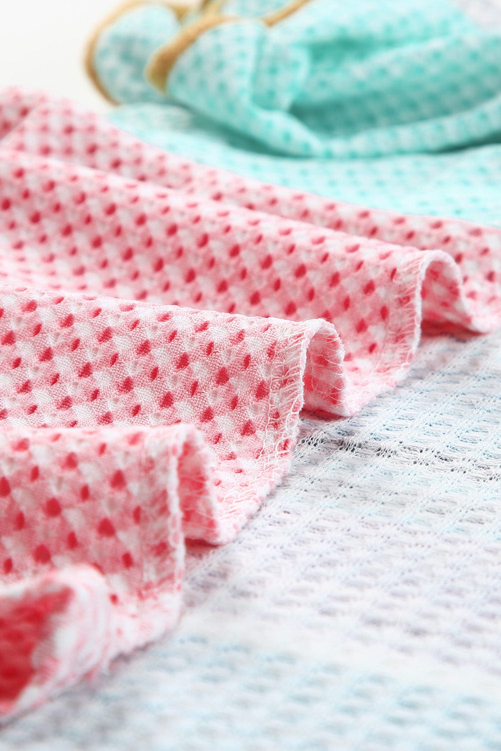 Chic Multicolor Cold Shoulder Knit Top with Striped Color Block