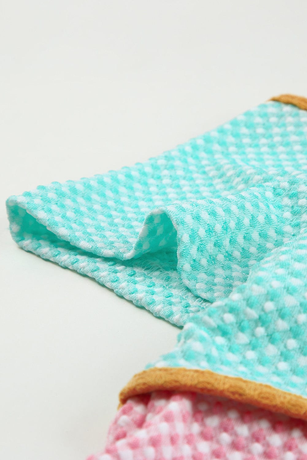 Chic Multicolor Cold Shoulder Knit Top with Striped Color Block