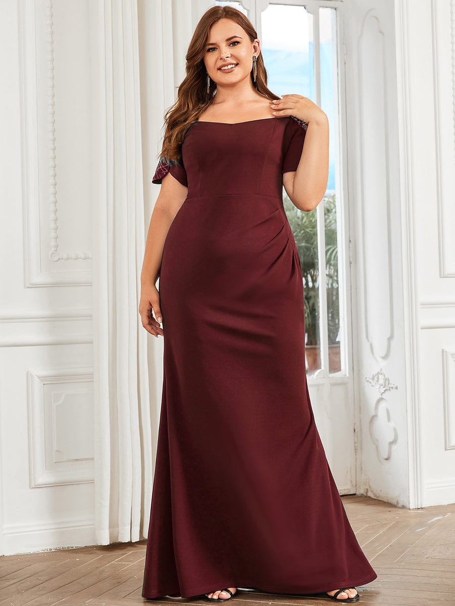 Chic Off-The-Shoulder Fishtail Evening Gowns