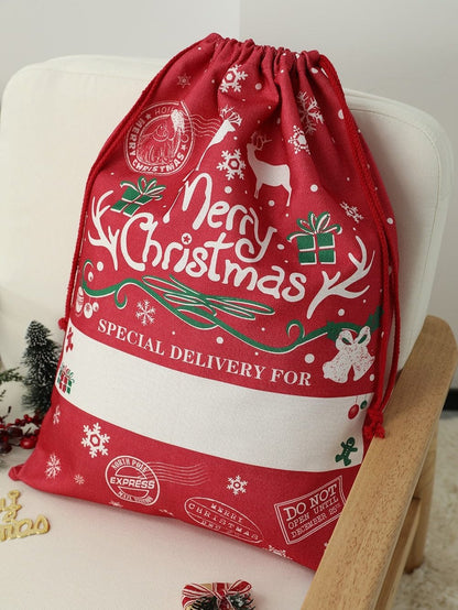 Christmas Drawstring Large Gift Bag 50*66cm