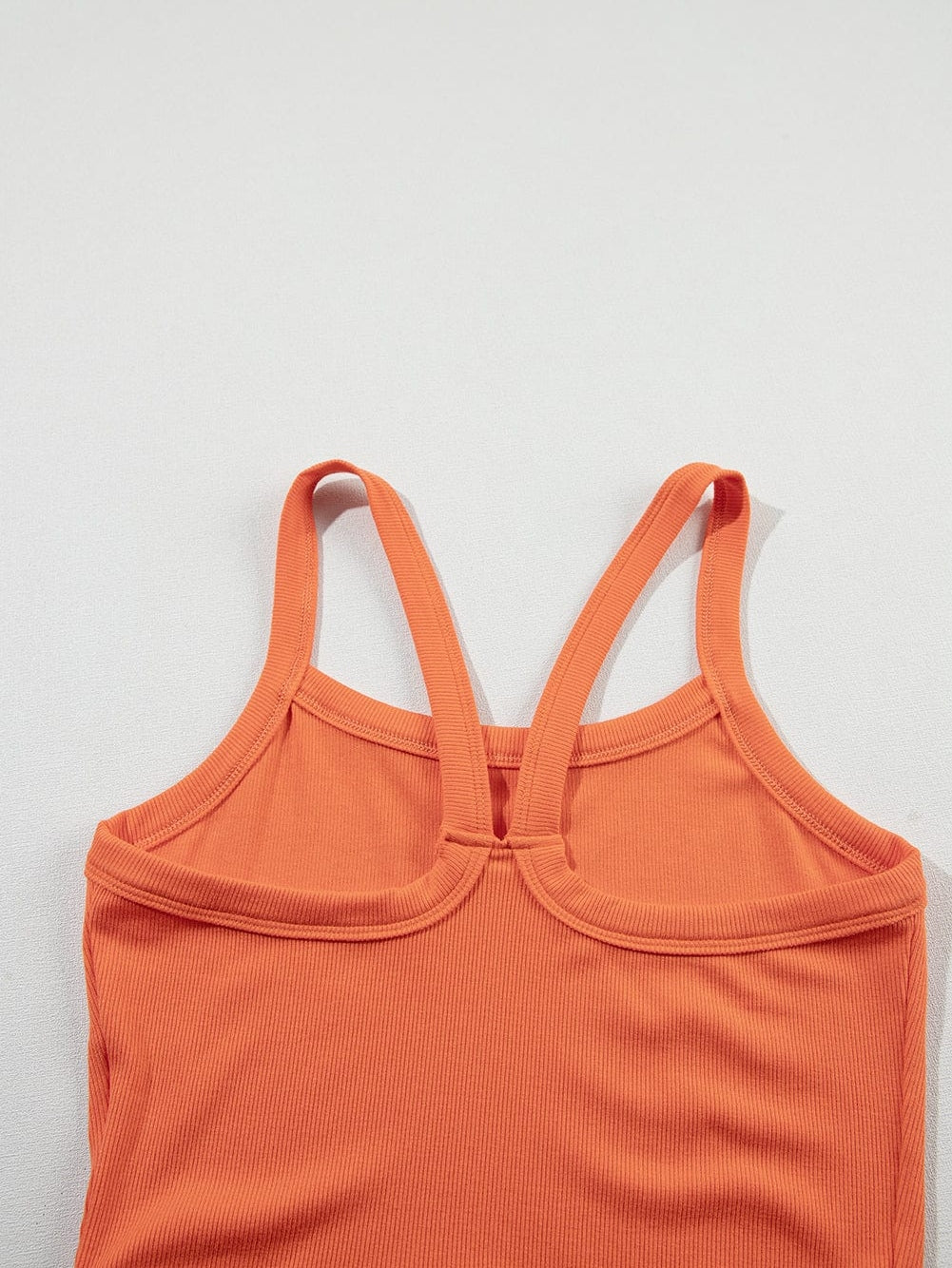 Citrus Twist Ribbed Athletic Crop Tank