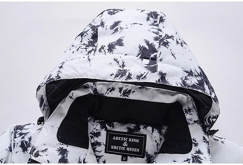 Men's Women's Hoodie Jacket Ski Jacket Outdoor Winter Thermal Warm Waterproof Windproof Breathable Detachable Hood Windbreaker Winter Jacket for Skiing Camping / Hiking Snowboarding Ski