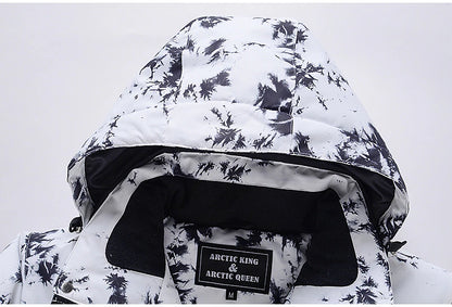 Men's Women's Hoodie Jacket Ski Jacket Outdoor Winter Thermal Warm Waterproof Windproof Breathable Detachable Hood Windbreaker Winter Jacket for Skiing Camping / Hiking Snowboarding Ski