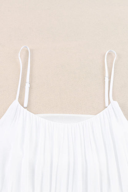 Colorblock Tiered Ruffle A-line Mini Sundress