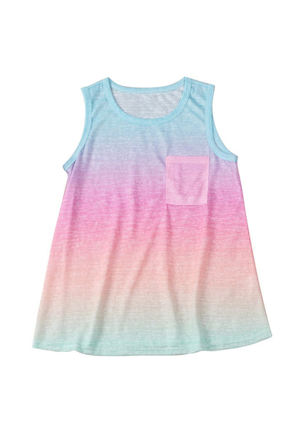 Colorful Gradient Sleeveless Summer Top