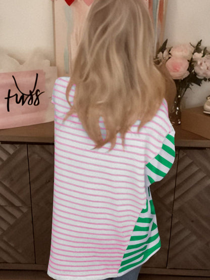 Colorful Patchwork Oversized T-Shirt