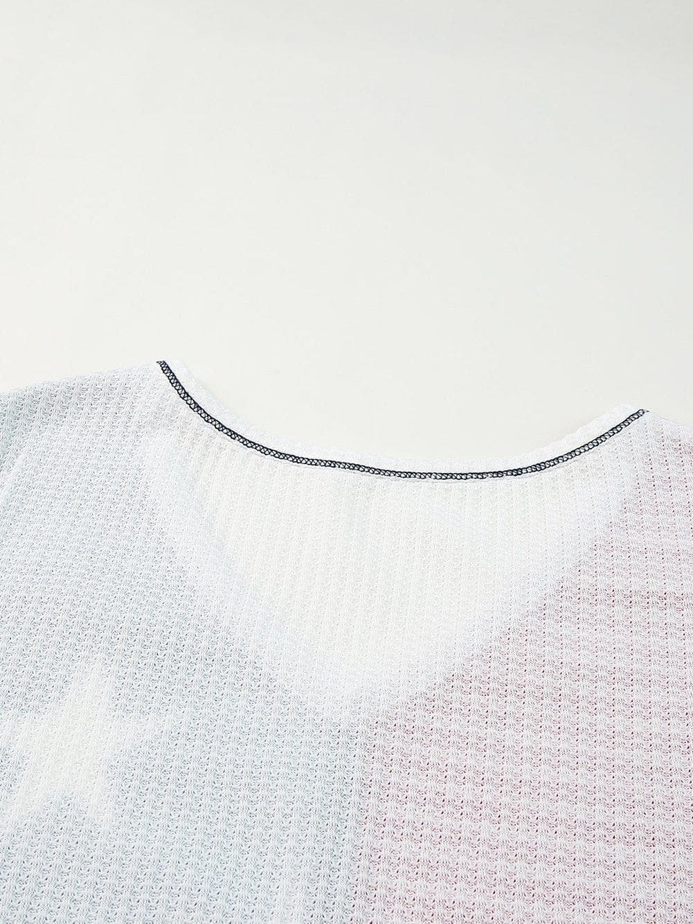 Colorful Striped Stars Print Short Sleeve Knit Top