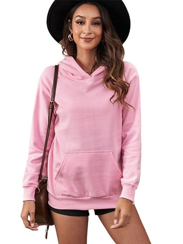 Comfy Loose Fit Women's Hoodie with Pockets in Various Colors and Sizes