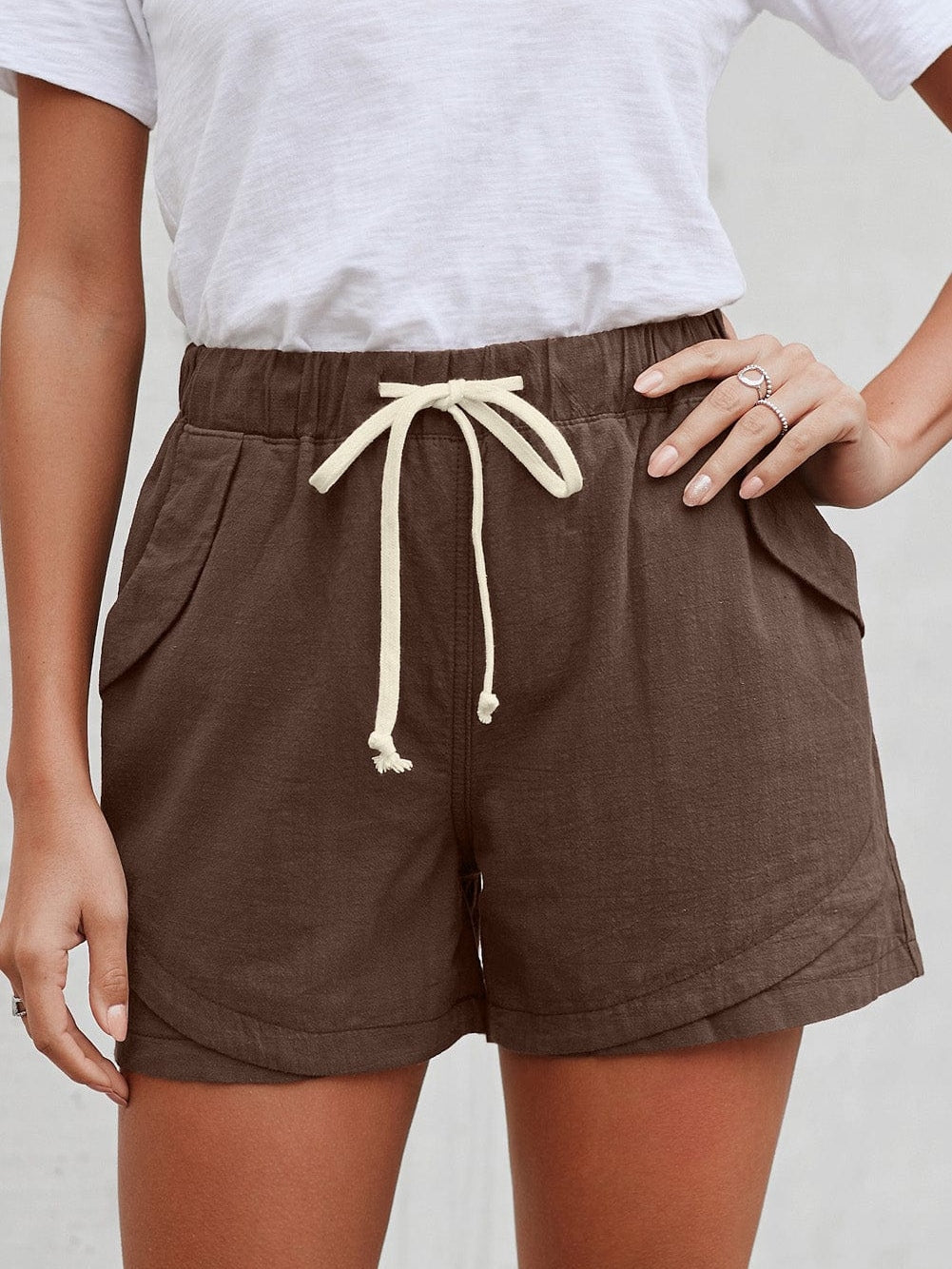 Cool Linen Drawstring Shorts