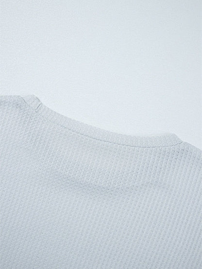 Country Charm Gray Western Print Waffle Knit Two Piece Shorts Set