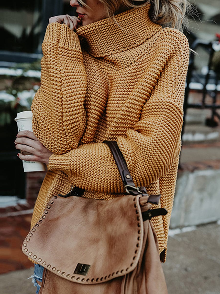 Cozy and Stylish Pullover Long Sleeve Sweater