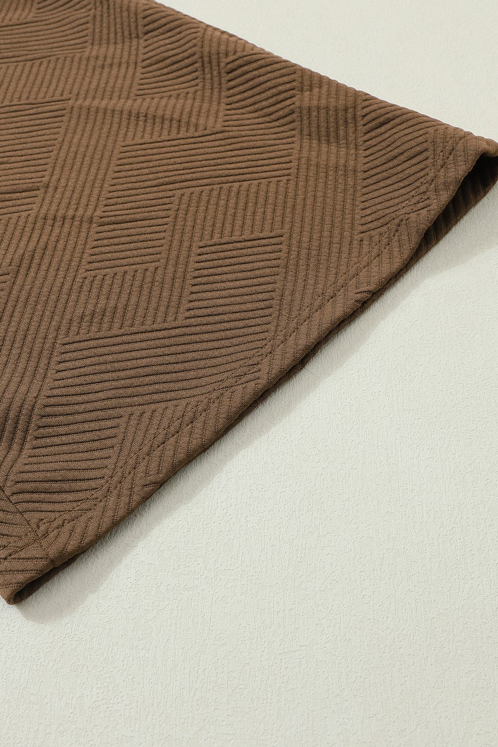 Cozy Brown Ribbed Lounge Set