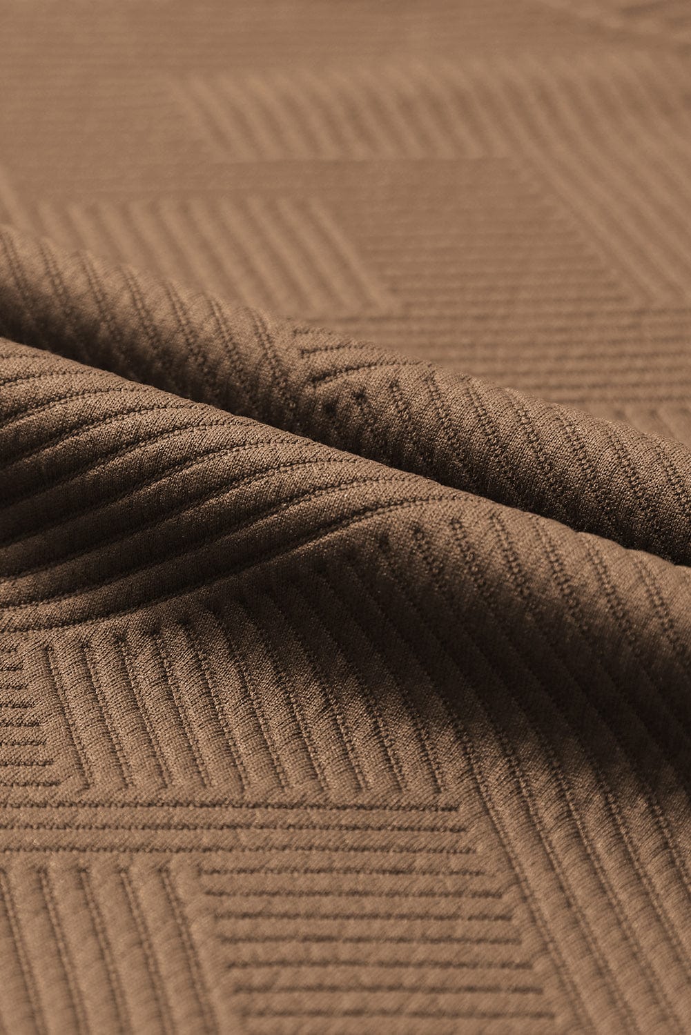 Cozy Brown Ribbed Lounge Set