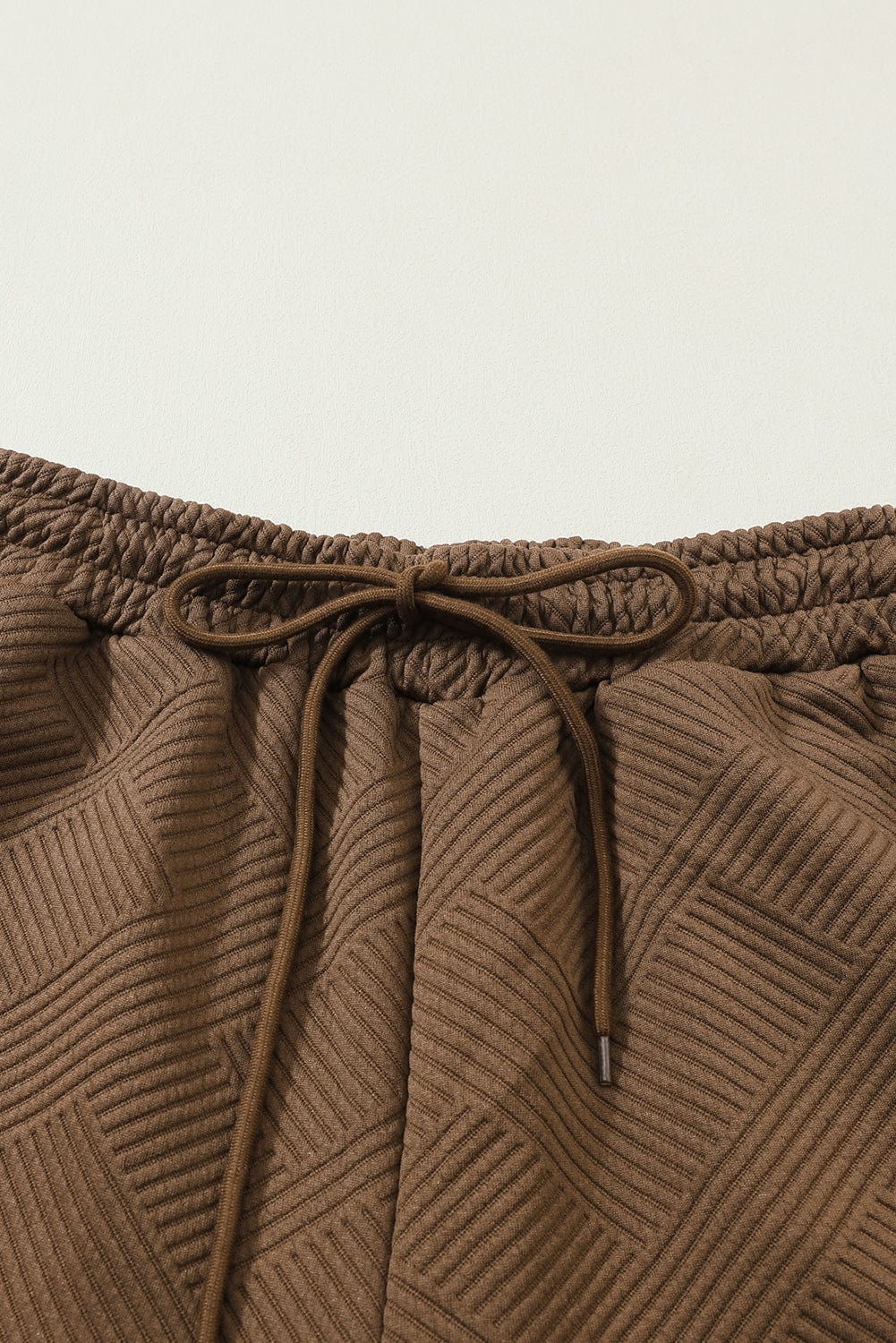 Cozy Brown Ribbed Lounge Set