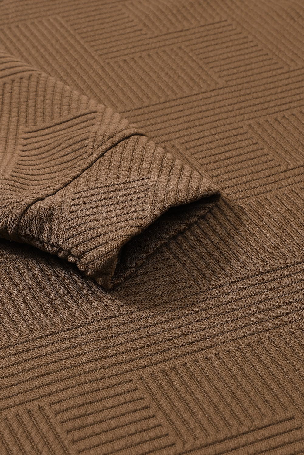 Cozy Brown Ribbed Lounge Set