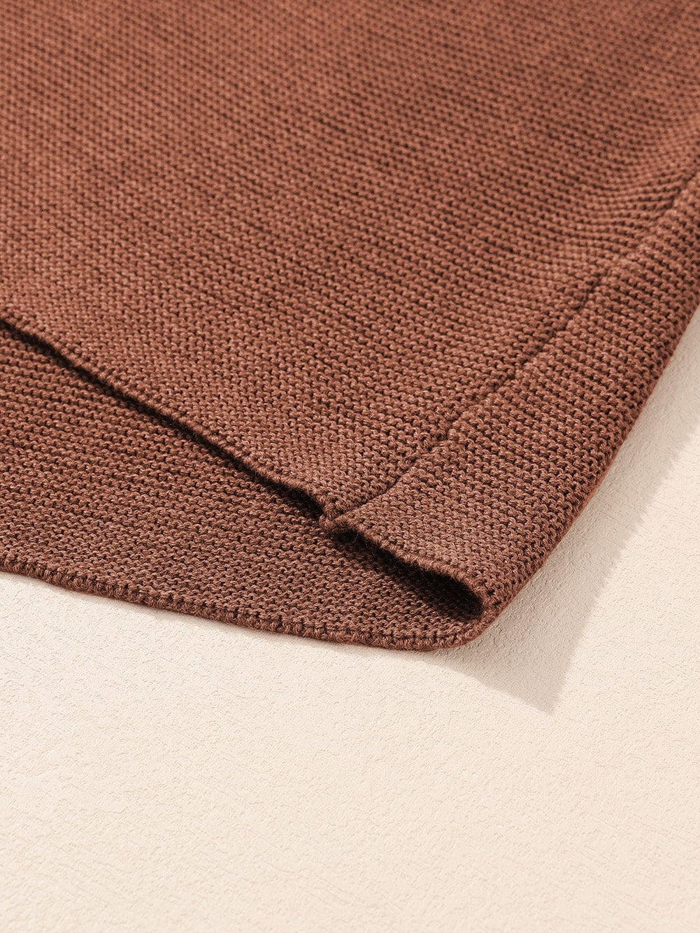 Cozy Coffee Batwing Sleeve High Neck Sweater