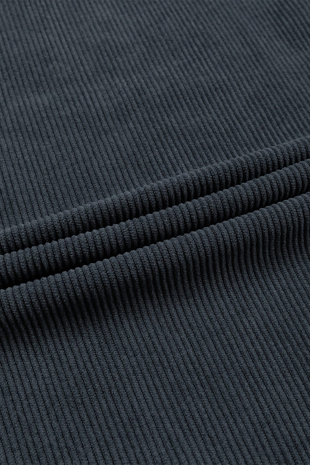 Cozy Corduroy Oversized Sweatshirt in Dark Grey