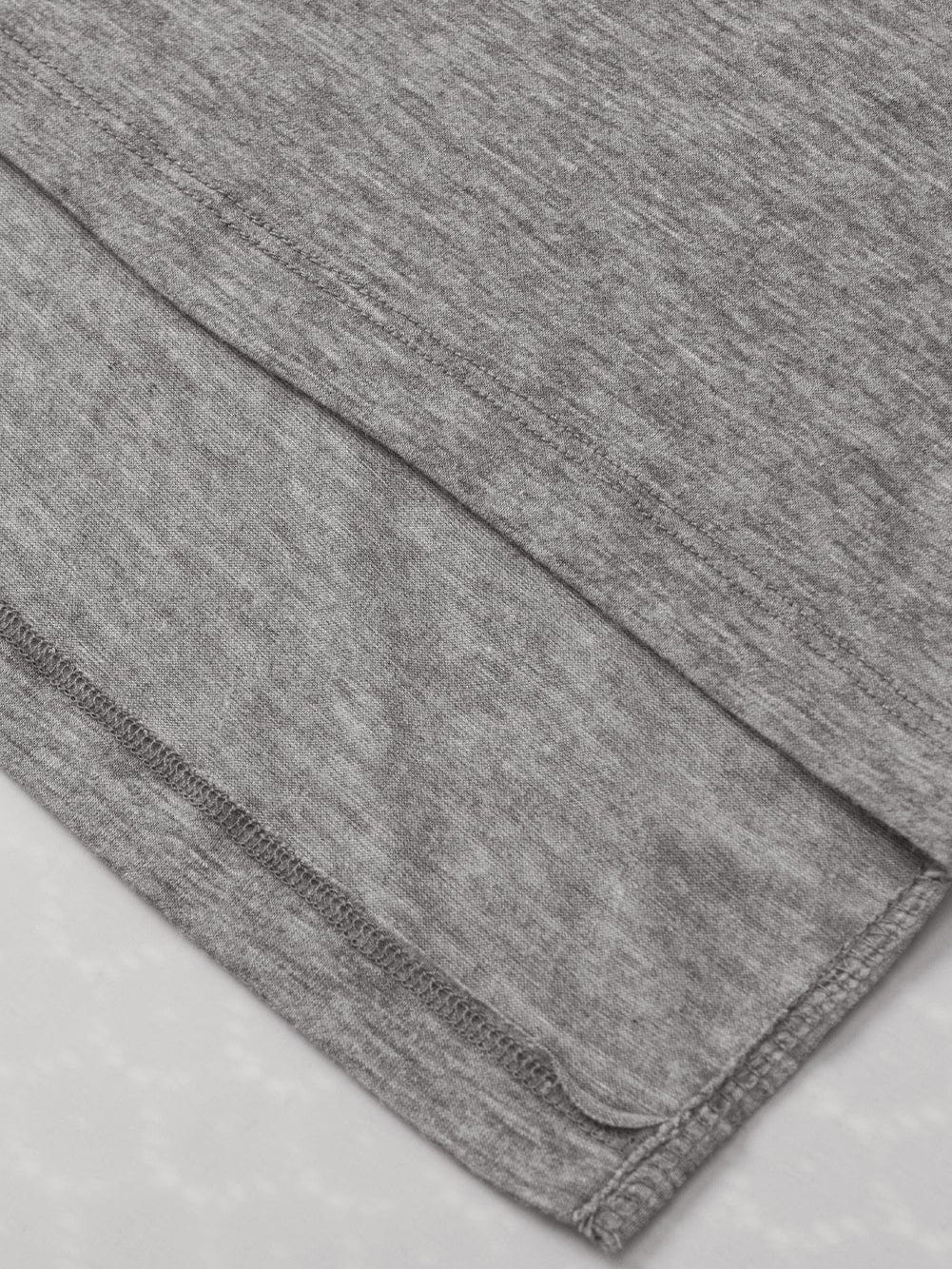 Cozy Gray Crochet Lace Bat Sleeve Tunic