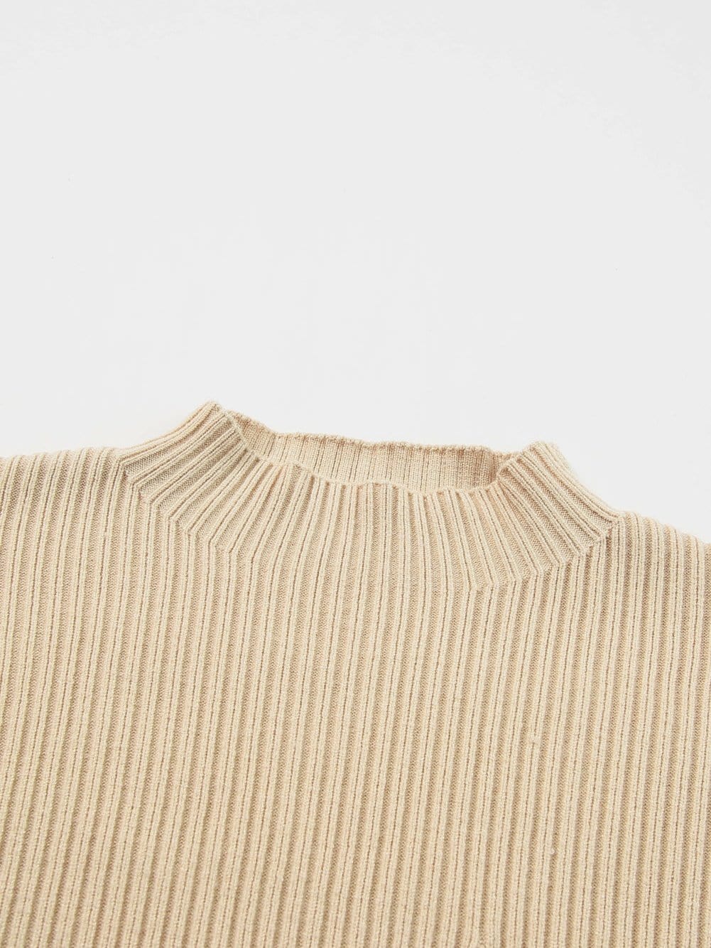 Cozy Ribbed Knit Sweater with Patch Pocket