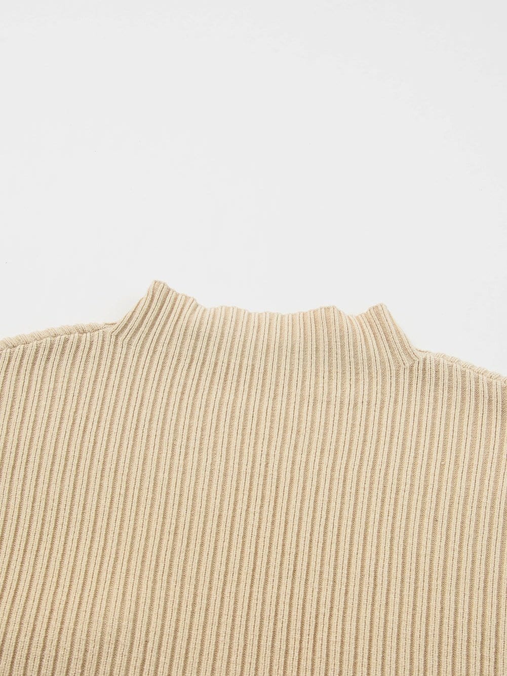 Cozy Ribbed Knit Sweater with Patch Pocket