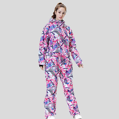 MUTUSNOW Women's Ski Suit Outdoor Autumn / Fall Waterproof Windproof Warm Breathable Clothing Suit for Skiing Hiking Camping Snowboarding / Winter / Fashion