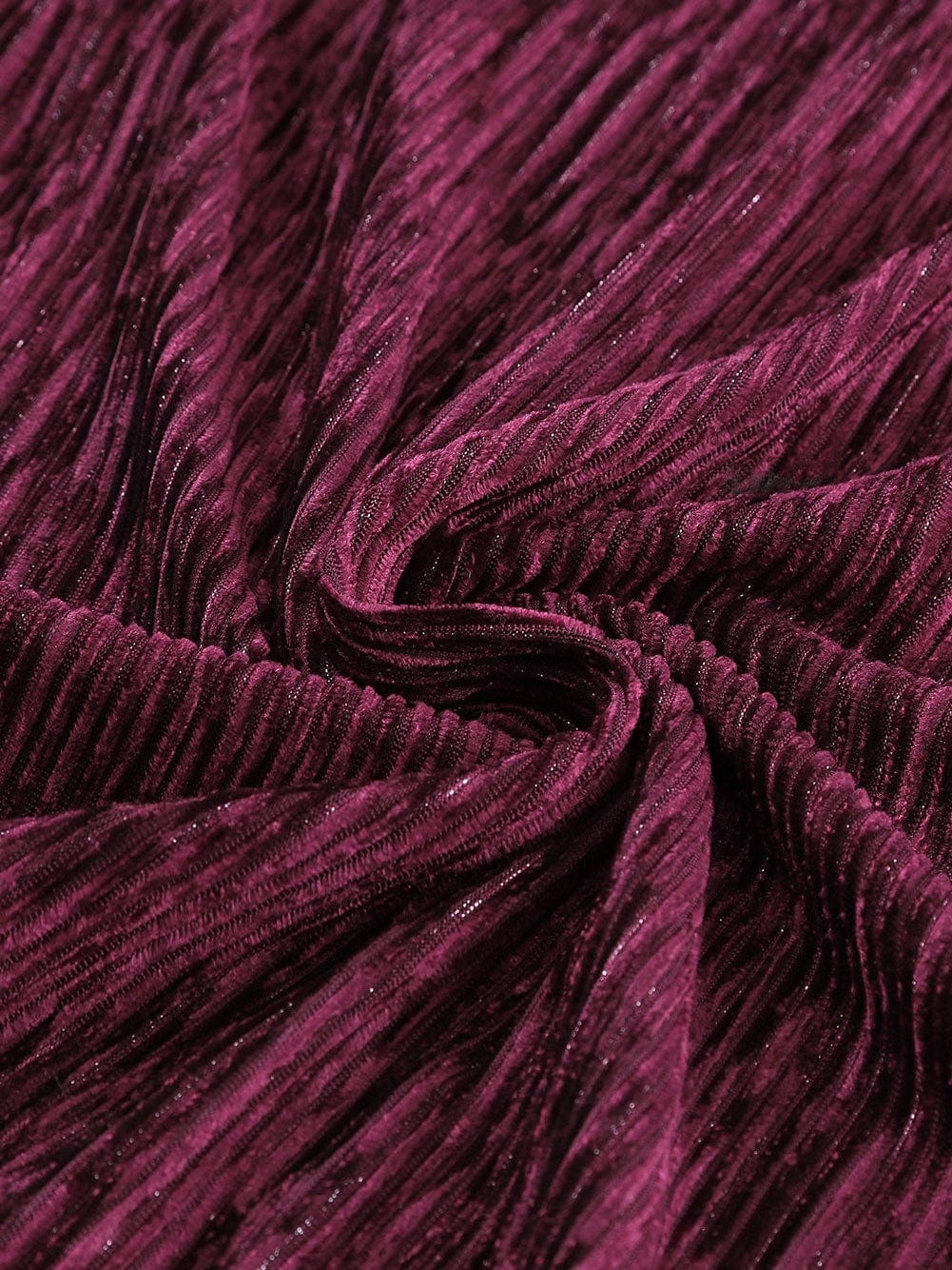 Crimson Velvet Kimono Sleeve Mini Dress