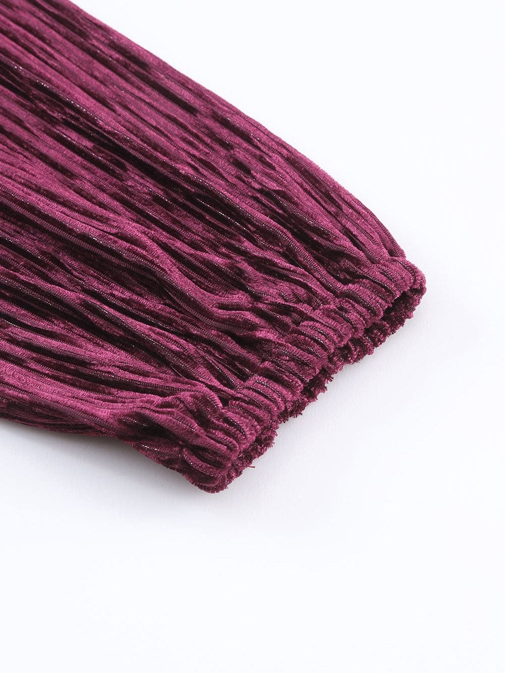 Crimson Velvet Kimono Sleeve Mini Dress