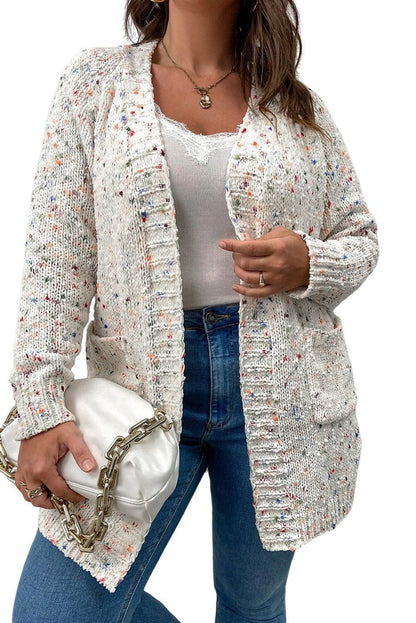 Crochet Loose Long Sleeve Knitted Sweater Cardigan