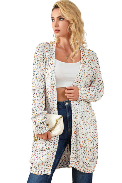 Crochet Loose Long Sleeve Knitted Sweater Cardigan