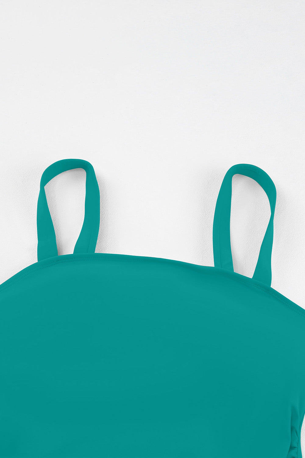 Green Boho Pleated Tankini Set