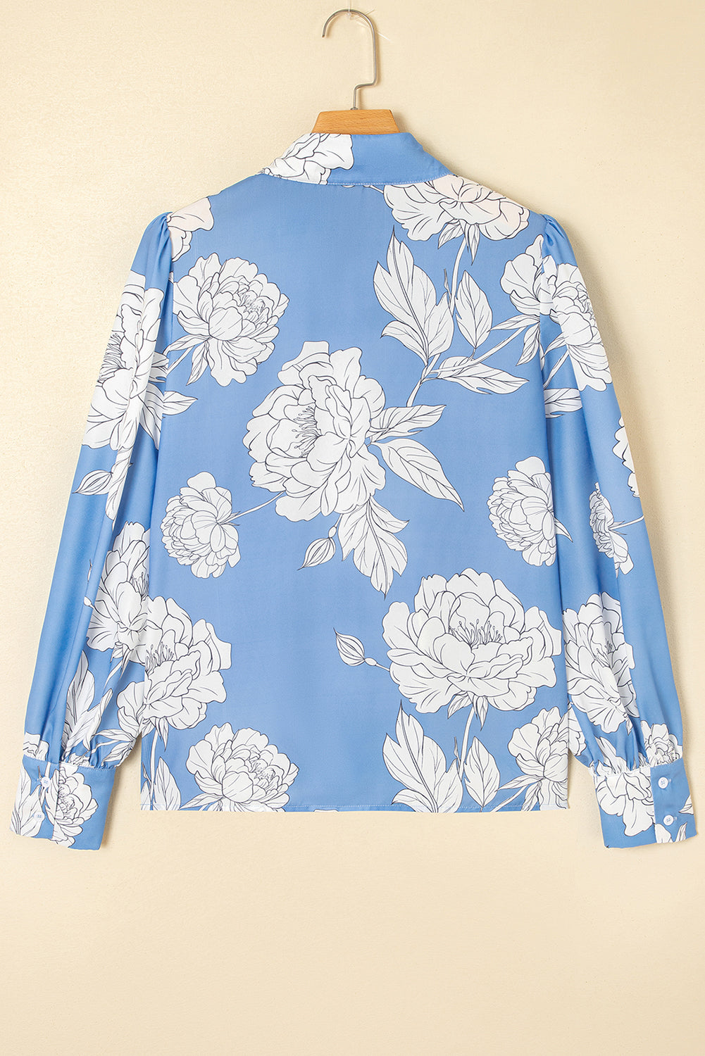 floral puff sleeve shirt