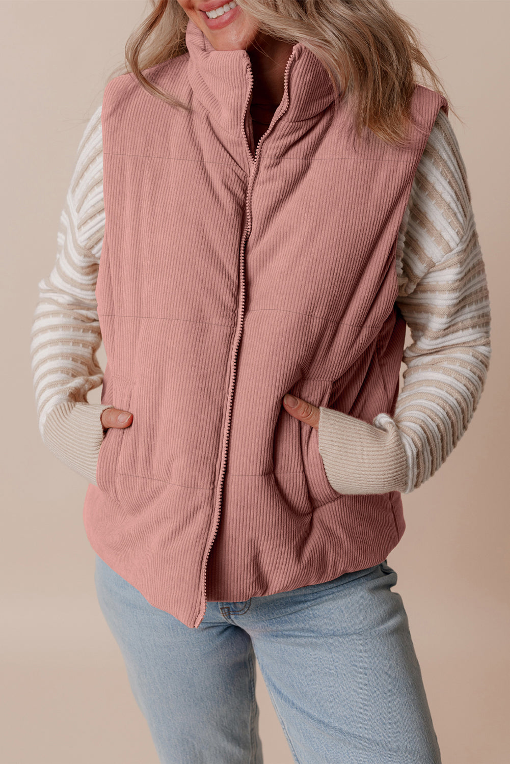 corduroy vest jacket