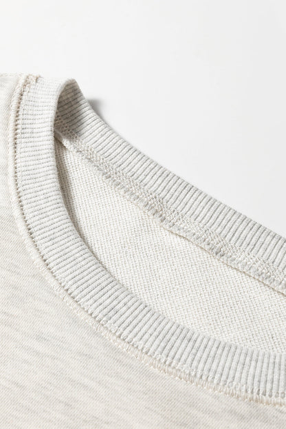 light grey sweatshirt