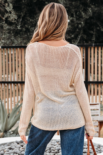 hollow out sweater
