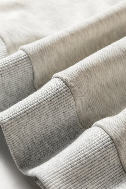 light grey sweatshirt