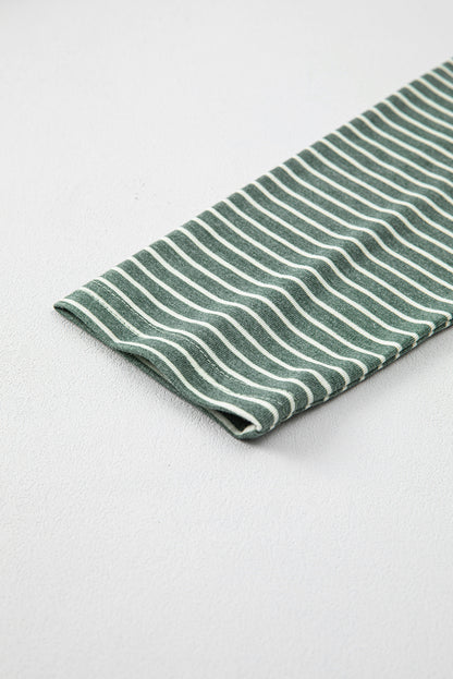 striped long sleeve top