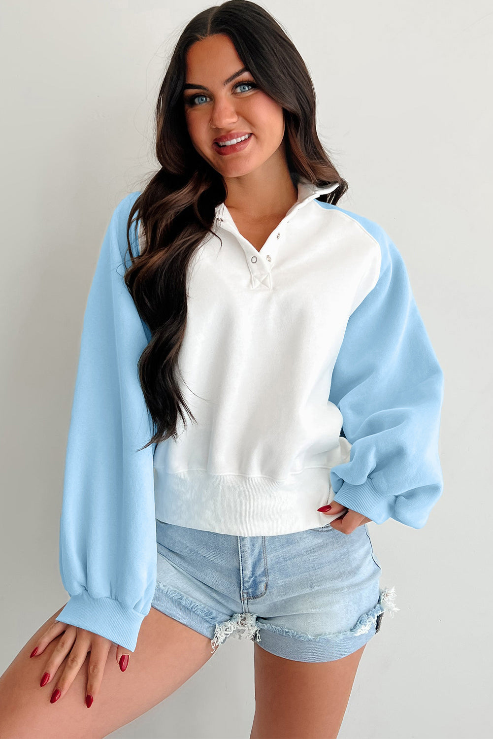 color block sweatshirt